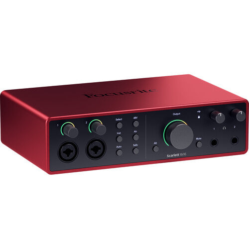 Focusrite Scarlett 16i16 USB-C Interfaz Audio MIDI 24 Bit 192 kHz Kit Estudios