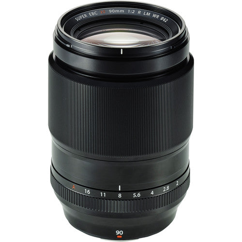 FUJIFILM XF 90mm f/2 R LM WR Lente Montura X con Filtro UV 62mm