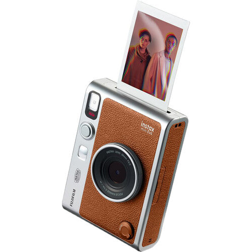 FUJIFILM instax mini EVO Cámara Instantánea Híbrida con Estuche Marrón