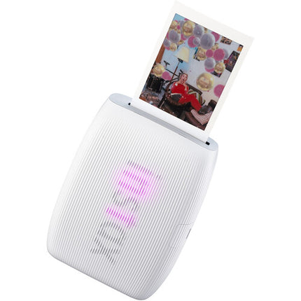 FUJIFILM instax mini Link 3 Impresora portátil 2x3" con Bluetooth 5.1 y película color y monocromática Clay White