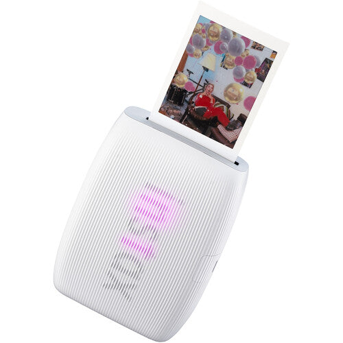 FUJIFILM instax mini Link 3 Impresora portátil 2x3" con Bluetooth 5.1 y película color y monocromática Clay White