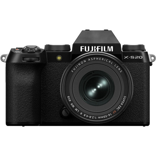 FUJIFILM X-S20 Cámara sin Espejo 26.1MP 6.2K 30fps con Lente 16-50mm f/2.8-4.8 y Accesorios Básicos