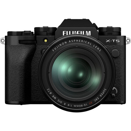 FUJIFILM X-T5 Cámara sin Espejo 40MP con Lente 16-80mm f4 y Flash Godox