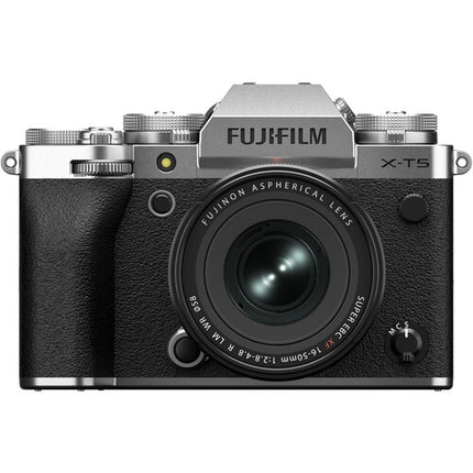 FUJIFILM X-T5 Cámara Sin Espejo 40MP 4K 60p con Lente 16-50mm f/2.8-4.8 y Accesorios Básicos