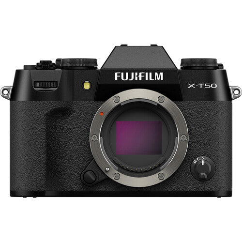 FUJIFILM X-T50 Cámara Sin Espejo 40.2MP 4K60p con Lente 16mm f/2.8 y Bolsa