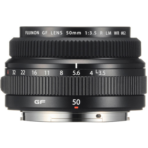 Objetivo FUJIFILM GF 50mm f3.5 R LM WR con filtro UV 62mm resistente al clima