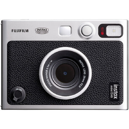 FUJIFILM instax mini EVO Cámara instantánea híbrida 28mm f2 Kit color y monocromo 20 exposiciones
