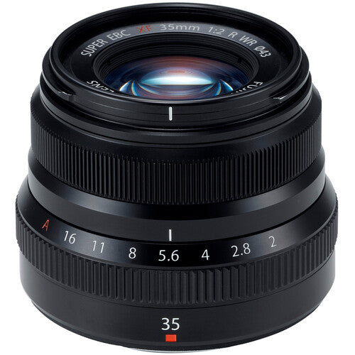 FUJIFILM XF 35mm f/2 R WR Lente con filtro UV 43mm apertura f/2-f/16 negra