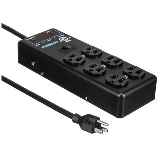 Furman SS-6B-PRO Protector contra Sobretensiones 6 Salidas Cable 15 Pies 2 Unidades