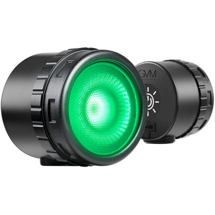 GVM Mini Luz LED RGB Impermeable con Montura Zapata y Temperatura 2000-5600K