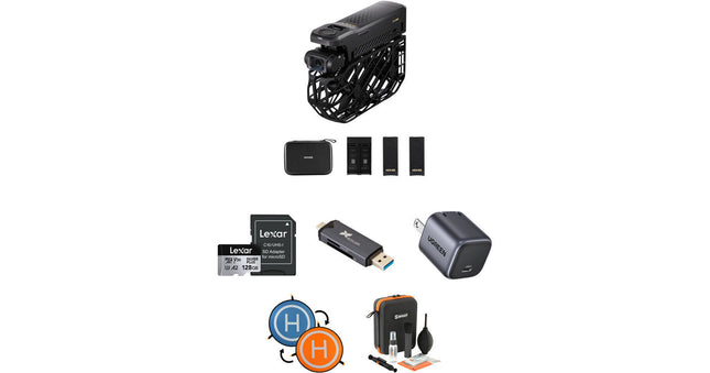 HOVERAir X1 PROMAX Drone 12GB+512GB Kit Esenciales+ Beacon Mejora Seguimiento