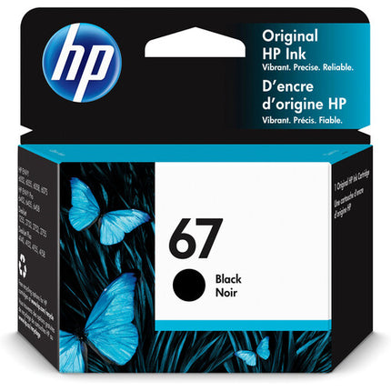 HP 67 Cartuchos de Tinta Negro y Tricolor para Impresoras ENVY 6055 y 6455