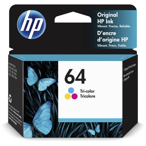 HP 64 Kit de Cartuchos de Tinta 4 Colores para Impresoras ENVY y Tango 4mL