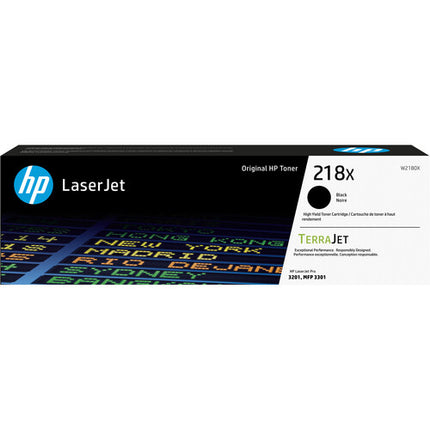 HP 218X Kit de Cartuchos de Tóner Láser a Color Alto Rendimiento 3200 Páginas Negra 2500 Páginas Color