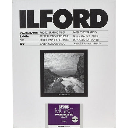 Ilford HP5 Plus Kit de película 35mm 36 exposiciones papel 8x10 pulgadas 100 hojas y fundas para negativos