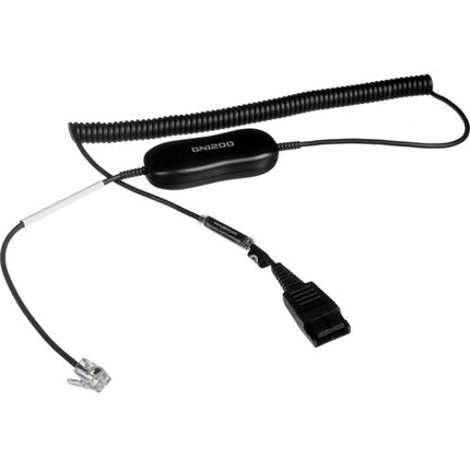 Jabra BIZ 2300 QD Auricular Mono para Teléfono con Micrófono Cancela Ruido y Cable GN 1200 200 cm