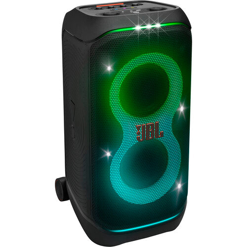JBL PartyBox Stage 320 Altavoz inalámbrico 240W con micrófonos dobles y batería reemplazable