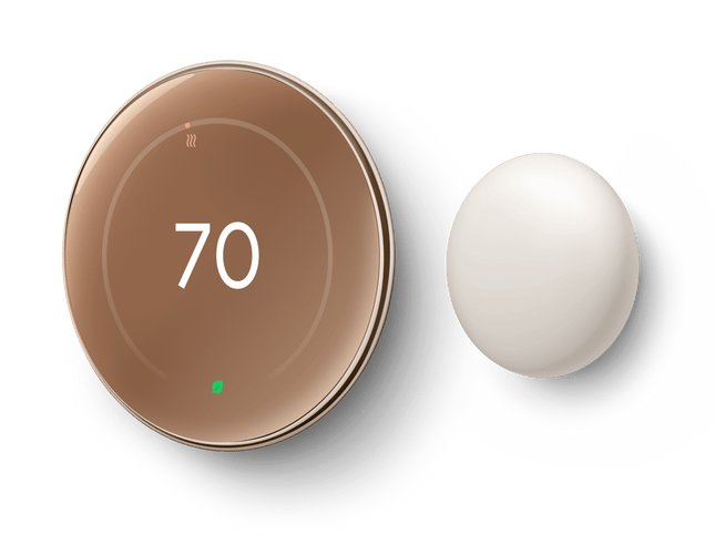Nest Thermostat de aprendizaje 4ª gen oro pulido termostato inteligente