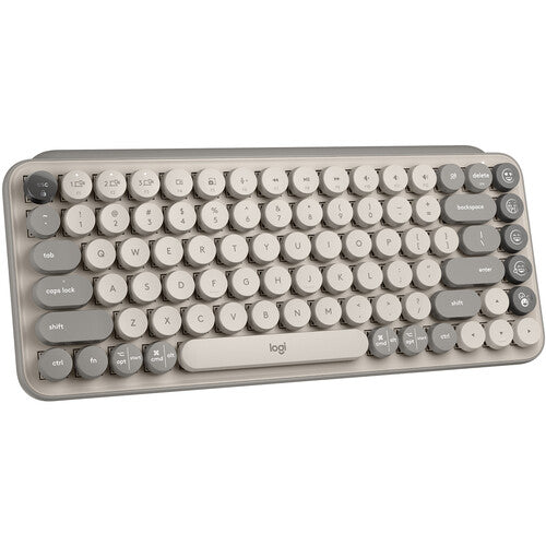 Logitech Wireless POP Keys teclado mecánico y ratón silencioso con alfombrilla grande antideslizante bundle Mist