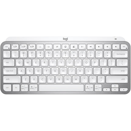 Logitech MX Wireless Kit Teclado Mini inalámbrico y Mouse Anywhere 3S con sensor 8000 dpi Pale Gray