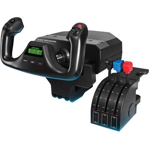 Logitech G Flight Yoke Sistema con Pedales de Timón y Controlador Simulación RGB