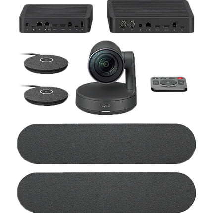 Logitech Rally Plus Sistema de Cámara para Conferencias UHD 4K con Controlador TAP y ThinkSmart SP Core Gen 2