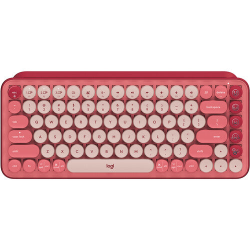 Logitech Wireless POP Teclado Mecánico y Ratón Silent + Alfombrilla Rosa