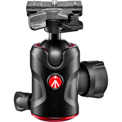 Manfrotto MT190CXPRO4 Trípode de Fibra de Carbono con Cabezal 496RC2 y Altura Máxima 170 cm
