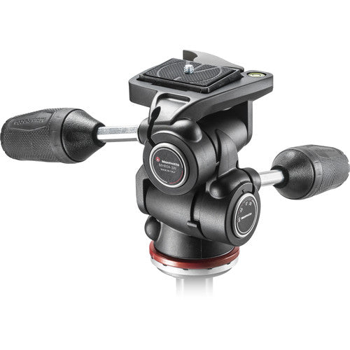Manfrotto MH804 Cabezal 3 Vías con Placas Rápidas 200LT-PL y Capacidad 8.8 lb