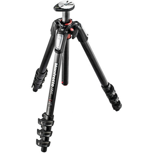 Manfrotto MT055CXPRO4 Trípode de Fibra de Carbono con Cabezal 494 y Placa 200PL-PRO 70.8" Altura Máxima 17.6 lb Capacidad