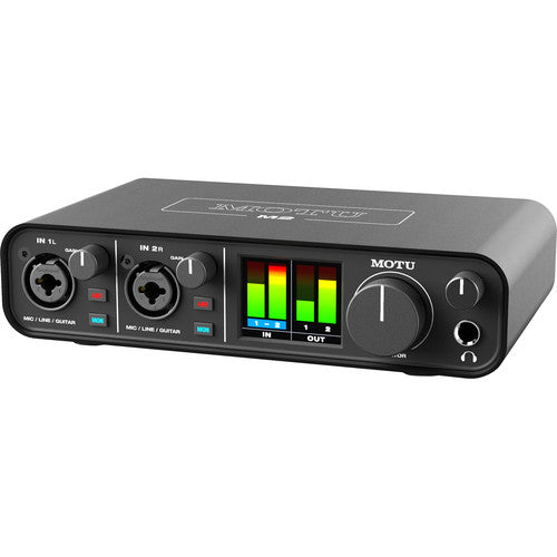 MOTU M2 Interfaz de Audio y MIDI USB-C 24-Bit 192 kHz con Kit de Voz