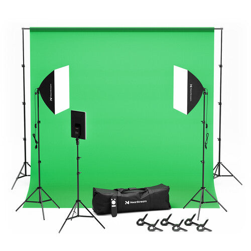 NearStream Solo Kit de Podcast Cámara VM20 4K Micrófono Inalámbrico Boom