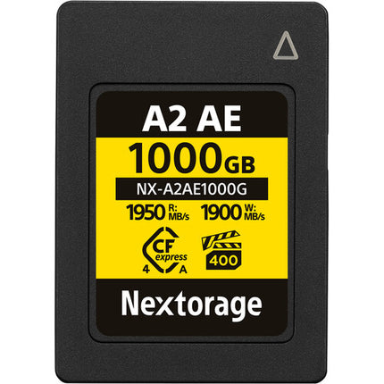 Nextorage 1TB NX-A2AE Tarjeta de Memoria CFexpress 4.0 Tipo A 1950 MBs Lectura 1900 MBs Escritura 2 Pack