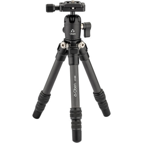 Oben Mini Video Head Kit con Cabezal de 11 lb y Trípode de Fibra de Carbono