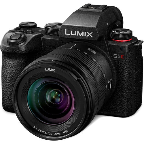 Panasonic LUMIX S5 II Cámara sin Espejo 24.2MP 6K con Lentes 20-60mm 50mm y Accesorios Básicos