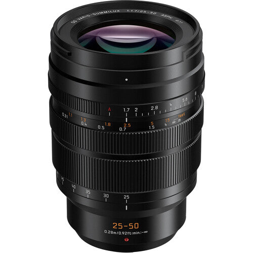 Panasonic Leica DG Vario-Summilux 25-50mm f/1.7 lente Micro Cuatro Tercios con filtro UV 77mm
