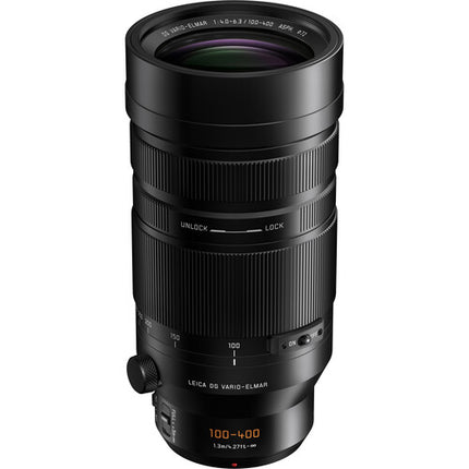 Panasonic Leica DG Vario-Elmar 100-400mm f4-6.3 II Teleobjetivo con estabilizador y filtro UV 72mm