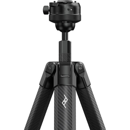 Peak Design Pro Lite trípode de fibra de carbono con cabezal esférico y adaptador Tilt Mod 64 pulgadas y capacidad 16 kg negro