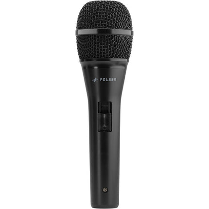 Polsen M-85-B Micrófono Dinámico Profesional Kit con Soporte Trípode y Cable XLR