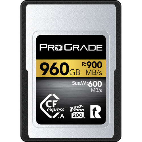 ProGrade Digital 960GB Tarjeta de Memoria CFexpress 2.0 Tipo A Oro con Lector