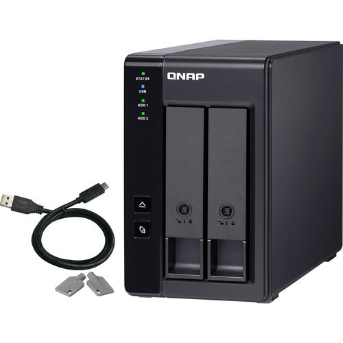QNAP TR-002 Gabinete RAID USB 3.2 Gen 2 36TB 2 Bahías 7200 rpm