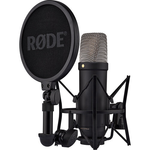 RODE NT1 5th Generation Micrófono Condensador Cardioide XLR USB Kit con Soporte Ajustable y Filtro de Reflexión