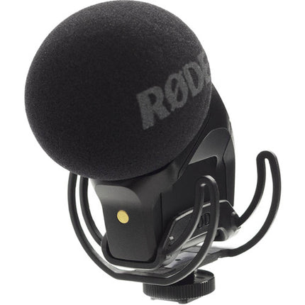 RODE Stereo VideoMic Pro Micrófono para cámaras con kit Rycote y parabrisas de piel artificial