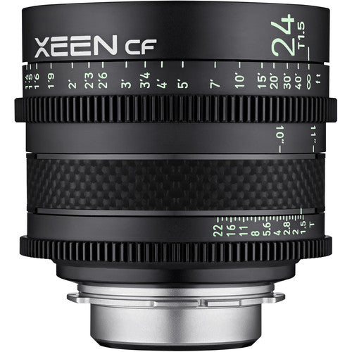 Rokinon XEEN CF Kit de 3 Lentes Cine PL 24 50 85mm T1.5 Carbono