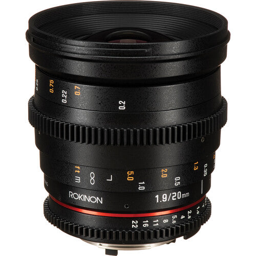 Rokinon Pack de Lentes Cine 20 35 50 85mm T1.5 T1.9 para Nikon F