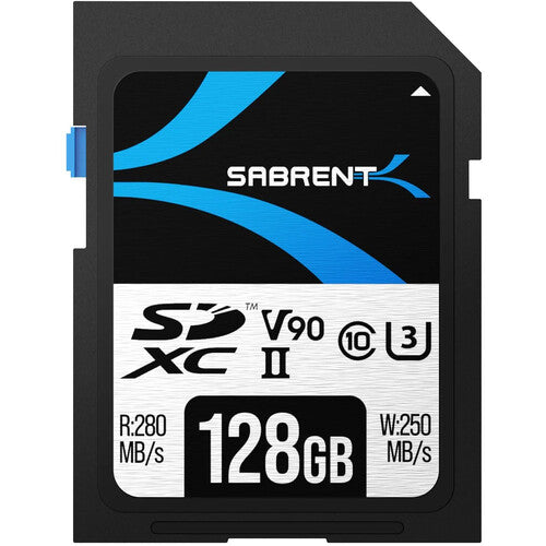 Sabrent 128GB Rocket UHS-II Tarjeta SDXC Velocidad 280MB/s con Lector USB-C Dual Slot