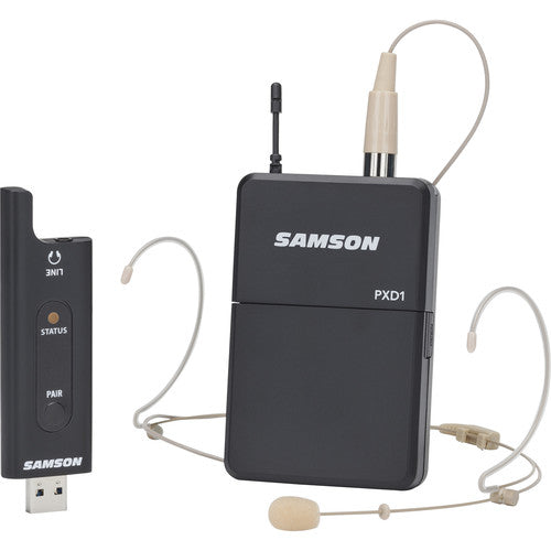 Samson XPD2 Kit Micrófono Inalámbrico USB Digital Sistema 100ft Alcance USB Type-C