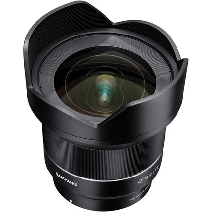 Samyang AF 14mm f/2.8 FE Lente Gran Angular con Kit Lens Station para Sony E