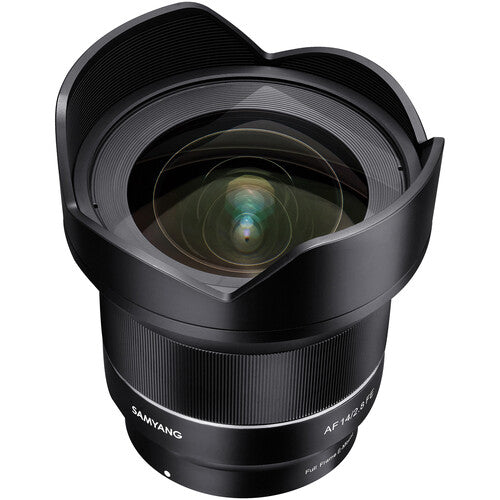 Samyang AF 14mm f/2.8 FE Lente Gran Angular con Kit Lens Station para Sony E