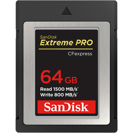 SANDISK 64GB Extreme PRO CFexpress Tipo B y 256GB SDXC Kit de Tarjetas de Memoria 1500MBs lectura 310MBs lectura